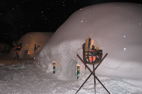 Snow huts